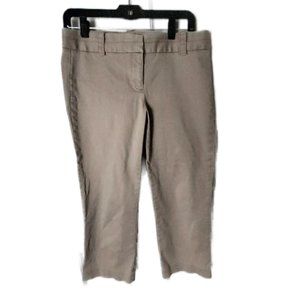 J. Crew Beige Khaki Capris Stretch City Fit Size 6